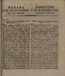 Amtsblatt der Königlichen Regierung zu Posen. 1831. Nro 18 Dodatek