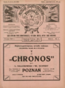 Przegląd Zegarmistrzowski i Złotniczy : gazeta handlowa rynku zegarmistrzowskiego, złotniczego, biżuterii, optyki i branż pokrewnych 1927.05.15 R.3 Nr7