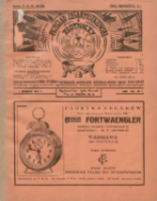 Przegląd Zegarmistrzowski i Złotniczy : gazeta handlowa rynku zegarmistrzowskiego, złotniczego, biżuterii, optyki i branż pokrewnych 1931.01.01 R.7 Nr1