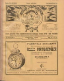 Przegląd Zegarmistrzowski i Złotniczy : gazeta handlowa rynku zegarmistrzowskiego, złotniczego, biżuterii, optyki i branż pokrewnych 1931.03.25 R.7 Nr5/6