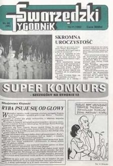 Tygodnik Swarzędzki 1992.11.19 Nr46(64)