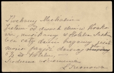 Korespondencja Ludwiki z Mycielskch Turnowej z lat 1895-1921