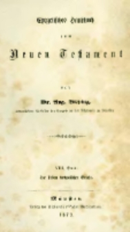 Erkl&auml;rung der sieben Katholischen Briefe