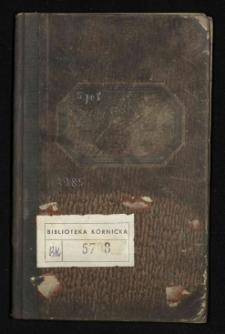 Książka rachunkowa za towary drogeryjne dla Pałacu Działyńskich od 5.04.1873 do 29.07.1874