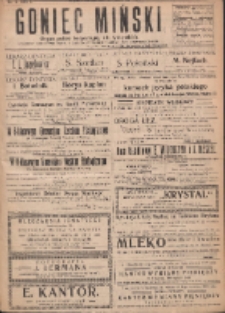 Goniec Miński: organ polski bezpartyjny dla wszystkich. 1919.09.09 R.1 Nr6