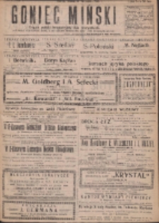 Goniec Miński: organ polski bezpartyjny dla wszystkich. 1919.09.10 R.1 Nr7