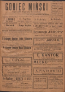 Goniec Miński: organ polski bezpartyjny dla wszystkich. 1919.09.11 R.1 Nr8