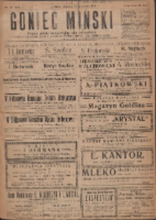 Goniec Miński: organ polski bezpartyjny dla wszystkich. 1919.09.13 R.1 Nr10