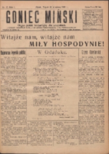 Goniec Miński: organ polski bezpartyjny dla wszystkich. 1919.09.19 R.1 Nr15