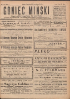 Goniec Miński: organ polski bezpartyjny dla wszystkich. 1919.09.20 R.1 Nr16