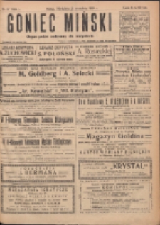 Goniec Miński: organ polski bezpartyjny dla wszystkich. 1919.09.21 R.1 Nr17
