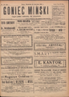 Goniec Miński: organ polski bezpartyjny dla wszystkich. 1919.09.28 R.1 Nr24