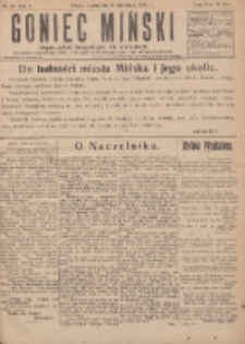 Goniec Miński: organ polski bezpartyjny dla wszystkich. 1919.09.18 R.1 Nr14