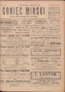 Goniec Miński: organ polski bezpartyjny dla wszystkich. 1919.10.04 R.1 Nr30
