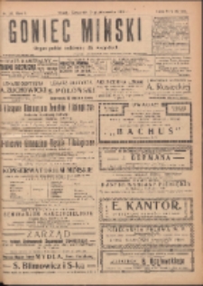 Goniec Miński: organ polski bezpartyjny dla wszystkich. 1919.10.09 R.1 Nr35