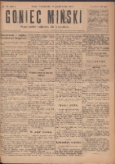 Goniec Miński: organ polski bezpartyjny dla wszystkich. 1919.10.20 R.1 Nr46