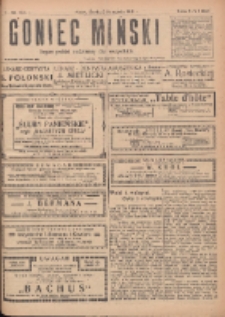 Goniec Miński: organ polski bezpartyjny dla wszystkich. 1919.11.05 R.1 Nr62