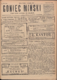 Goniec Miński: organ polski bezpartyjny dla wszystkich. 1919.11.07 R.1 Nr64