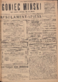 Goniec Miński: organ polski bezpartyjny dla wszystkich. 1919.11.28 R.1 Nr85