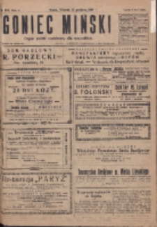 Goniec Miński: organ polski bezpartyjny dla wszystkich. 1919.12.16 R.1 Nr102