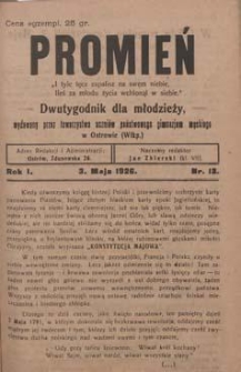 Promień 1926.05.03 R.1 Nr13