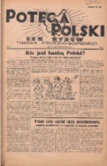 Potega Polski bez Żyd&oacute;w : tygodnik społeczno-gospodarczy 1936.09.20 R.1 Nr4