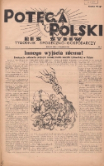 Potega Polski bez Żydów : tygodnik społeczno-gospodarczy 1936.09.27 R.1 Nr5