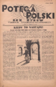 Potega Polski bez Żydów : tygodnik społeczno-gospodarczy 1936.10.04 R.1 Nr6