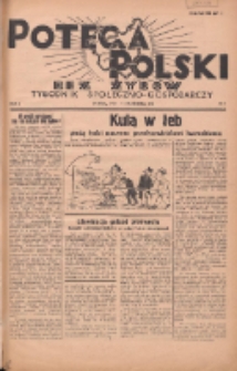 Potega Polski bez Żydów : tygodnik społeczno-gospodarczy 1936.10.18 R.1 Nr8