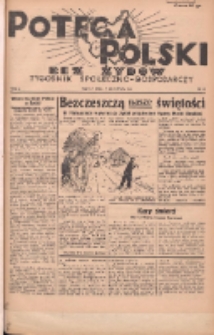 Potega Polski bez Żydów : tygodnik społeczno-gospodarczy 1936.11.15 R.1 Nr12