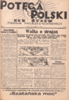 Potega Polski bez Żydów : tygodnik społeczno-gospodarczy 1936.12.13 R.1 Nr16
