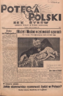 Potega Polski bez Żydów : tygodnik społeczno-gospodarczy 1937.01.31 R.2 Nr5