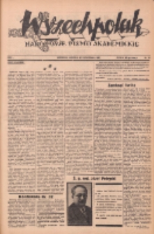 Wszechpolak : narodowe pismo akademickie 1937.10.10 R.1 Nr33