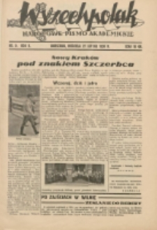 Wszechpolak : narodowe pismo akademickie 1938.02.27 R.2 Nr9
