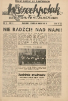 Wszechpolak : narodowe pismo akademickie 1938.03.06 R.2 Nr11