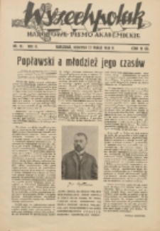 Wszechpolak : narodowe pismo akademickie 1938.03.13 R.2 Nr12