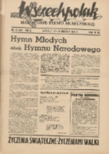 Wszechpolak : narodowe pismo akademickie 1938.04.17-24 R.2 Nr15