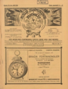 Przegląd Zegarmistrzowski i Złotniczy : gazeta handlowa rynku zegarmistrzowskiego, złotniczego, biżuterii, optyki i branż pokrewnych 1930.04.01 R.6 Nr7