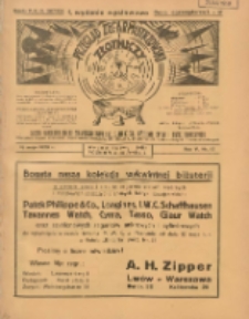 Przegląd Zegarmistrzowski i Złotniczy : gazeta handlowa rynku zegarmistrzowskiego, złotniczego, biżuterii, optyki i branż pokrewnych 1929.05.15 R.5 Nr13