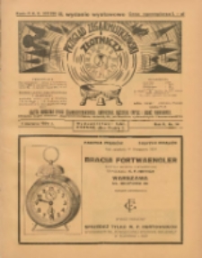 Przegląd Zegarmistrzowski i Złotniczy : gazeta handlowa rynku zegarmistrzowskiego, złotniczego, biżuterii, optyki i branż pokrewnych 1929.06.01 R.5 Nr14