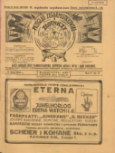 Przegląd Zegarmistrzowski i Złotniczy : gazeta handlowa rynku zegarmistrzowskiego, złotniczego, biżuterii, optyki i branż pokrewnych 1929.07.15 R.5 Nr17
