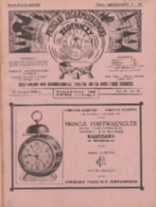 Przegląd Zegarmistrzowski i Złotniczy : gazeta handlowa rynku zegarmistrzowskiego, złotniczego, biżuterii, optyki i branż pokrewnych 1928.06.15 R.4 Nr12