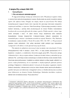 Z dziej&oacute;w Piły w latach 1945-1975