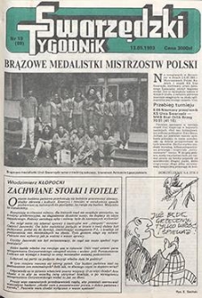 Tygodnik Swarzędzki 1993.05.13 Nr19(89)