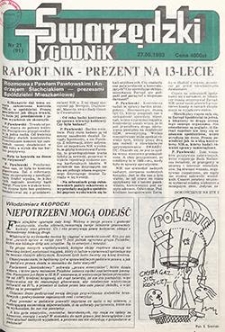 Tygodnik Swarzędzki 1993.05.27 Nr21(91)