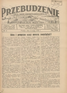Przebudzenie: organ Związku Robotników Rolnych i Leśnych ZZP. 1937.02.05 R.18 Nr6