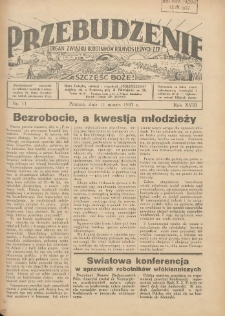 Przebudzenie: organ Związku Robotników Rolnych i Leśnych ZZP. 1937.03.11 R.18 Nr11