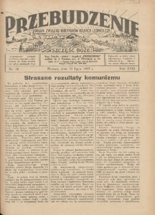 Przebudzenie: organ Związku Robotnik&oacute;w Rolnych i Leśnych ZZP. 1937.07.22 R.18 Nr30