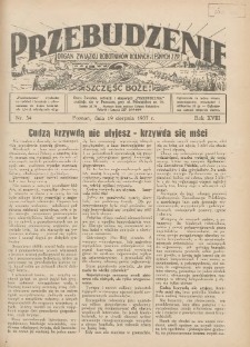Przebudzenie: organ Związku Robotnik&oacute;w Rolnych i Leśnych ZZP. 1937.08.19 R.18 Nr34
