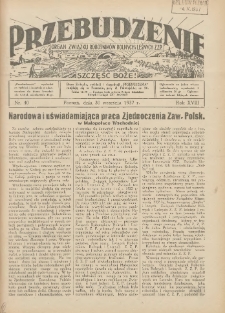 Przebudzenie: organ Związku Robotników Rolnych i Leśnych ZZP. 1937.09.30 R.18 Nr40